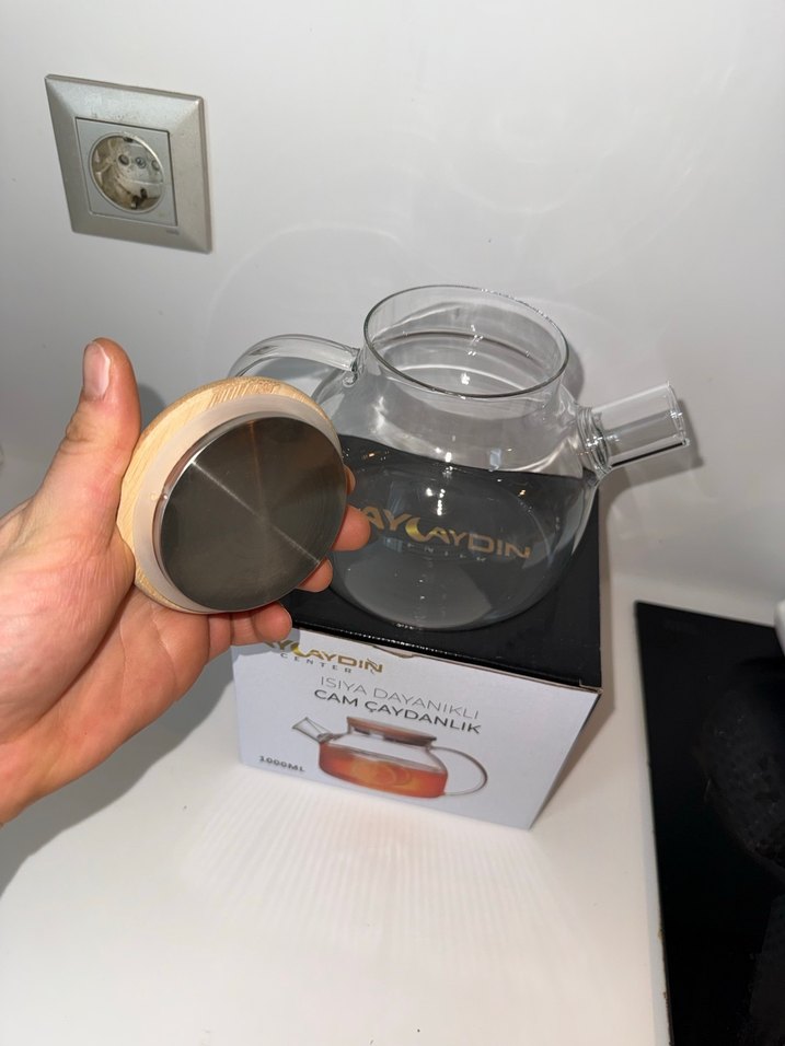 Isıya Dayanıklı Cam Çaydanlık 1000ml - Görsel 2
