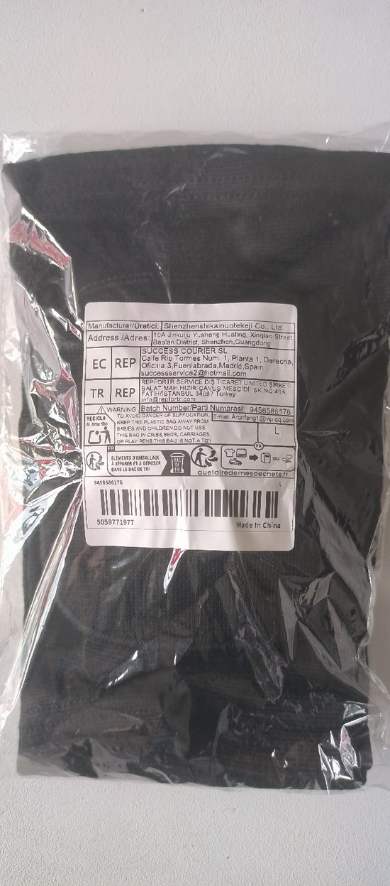 Siyah Elastik Dizlik - Görsel 2