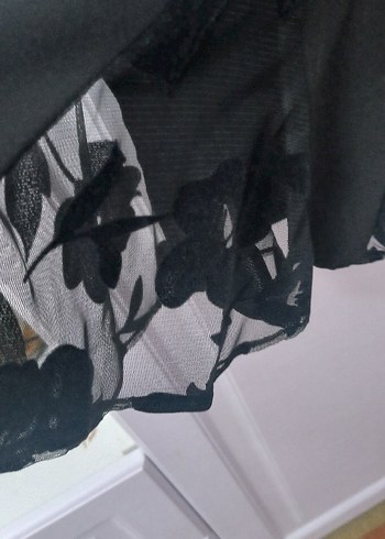 Siyah Uzun Kollu Gotik Elbise - Görsel 3