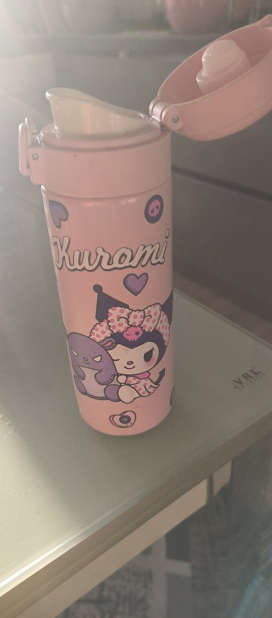 Kuromi Temalı Pembe Çocuk matara suluk - Görsel 4