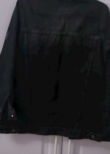 Düğmeli Siyah jean mont - Görsel 2