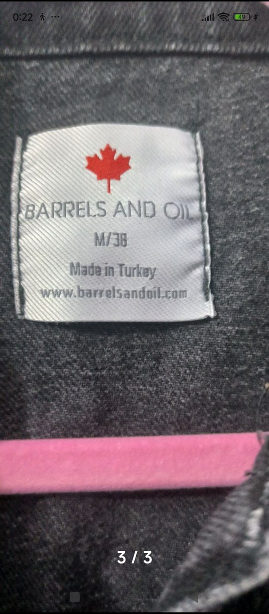 Düğmeli Siyah jean mont - Görsel 3