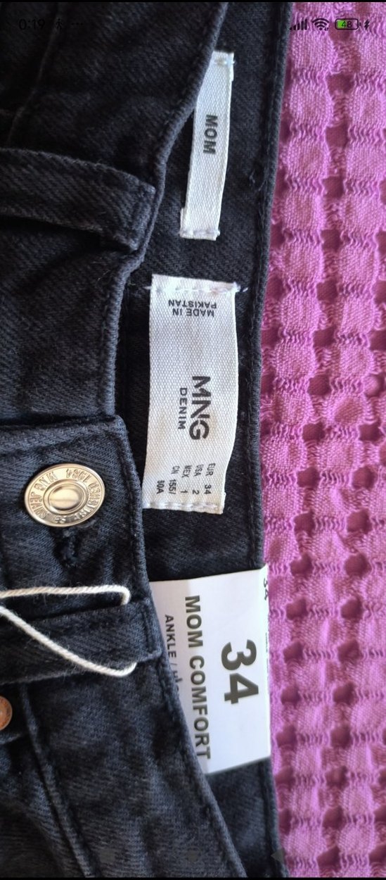 Siyah Regular Fit Midi Kadın Kot Pantolon - Görsel 3