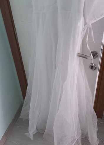 40 Beden beyaz Renk Nikah elbisesi