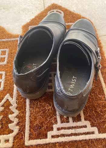 39 Beden Twist siyah oxford ayakkabı