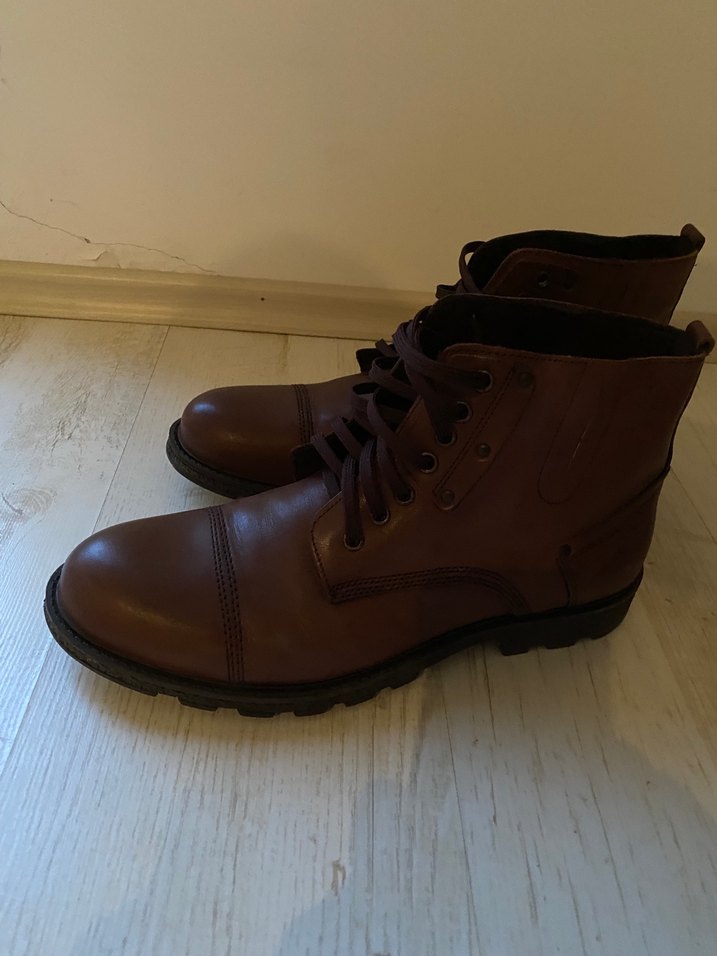 Klasik Kahverengi Deri Erkek Bot - Görsel 4