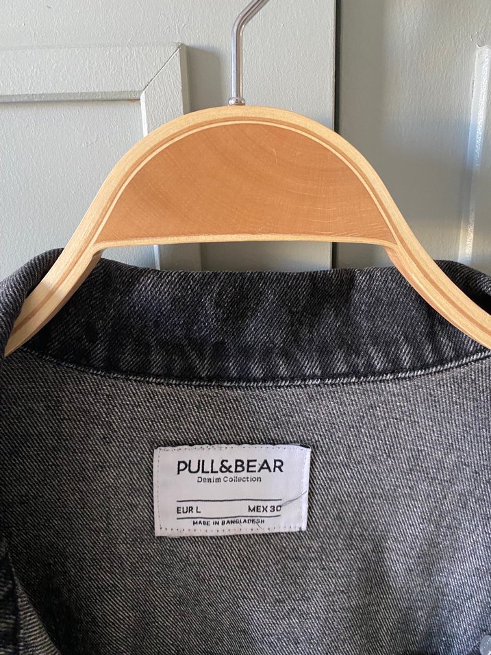 Siyah Pull&Bear Oversize Denim Ceket - Görsel 5