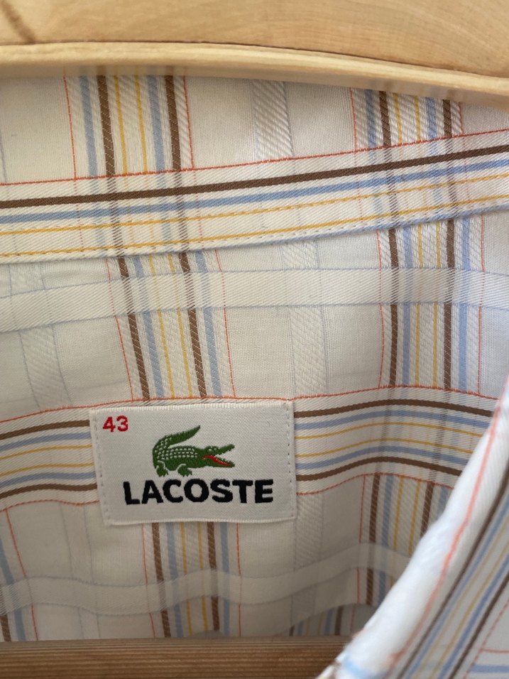 Lacoste Kareli Erkek Gömlek - Görsel 2