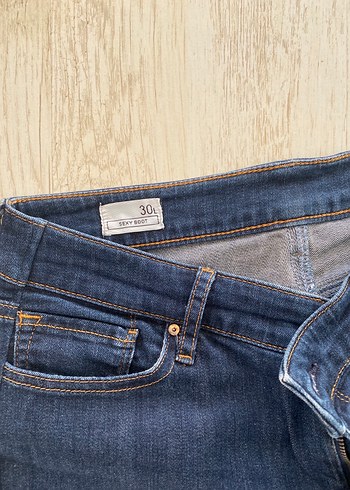 Kadın Lacivert Skinner bot Cut jean - Görsel 4