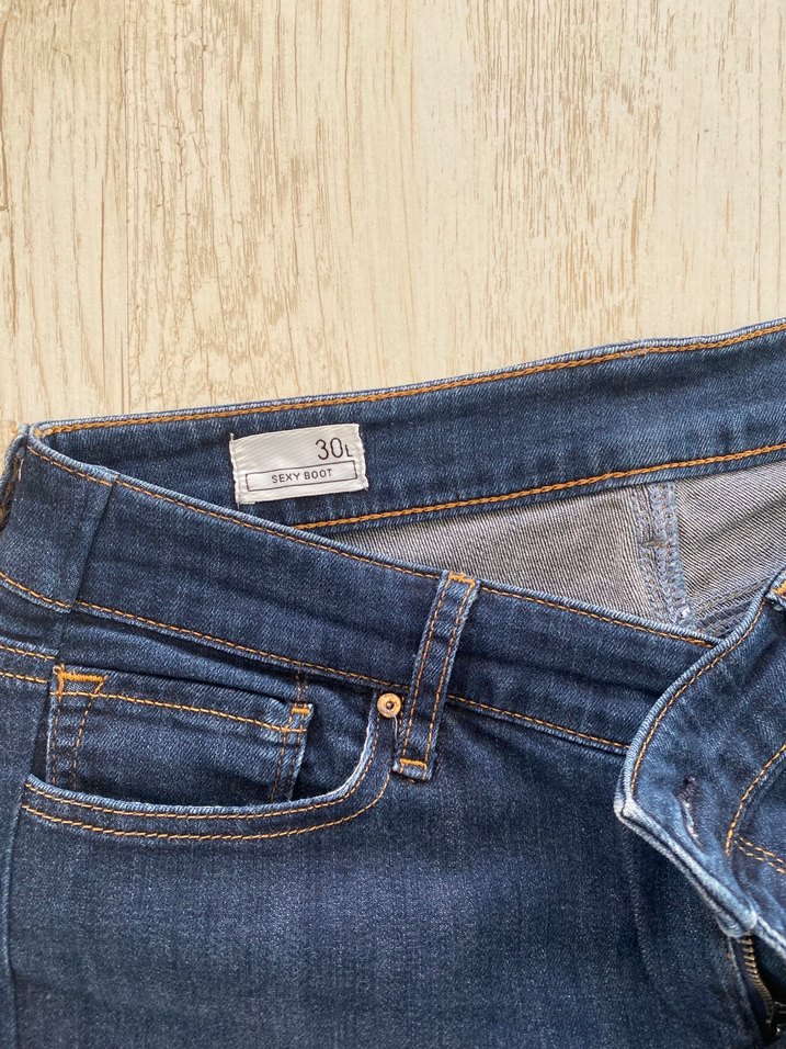 Kadın Lacivert Skinner bot Cut jean - Görsel 4