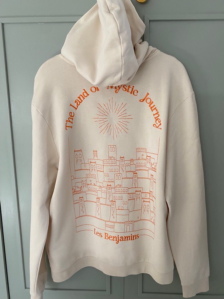 Bej Kapüşonlu Kadın Sweatshirt - Görsel 4