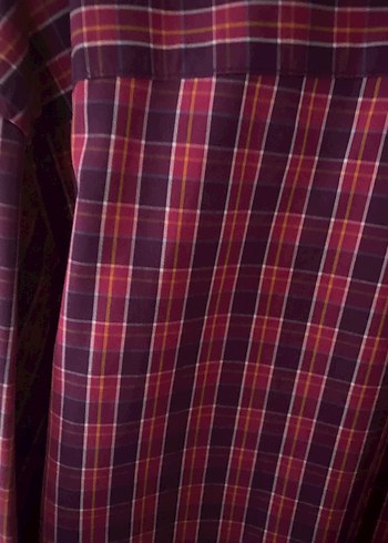 Tommy Hilfiger Bordo Ekoseli Uzun Kollu Erkek Gömlek - Görsel 4