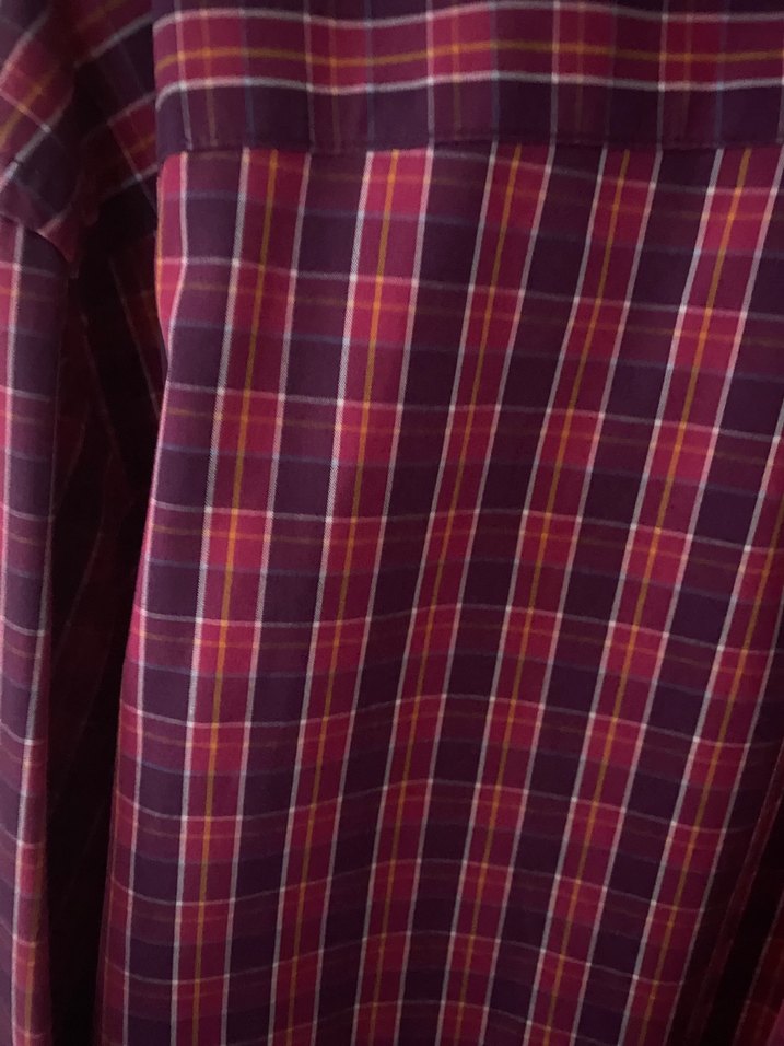 Tommy Hilfiger Bordo Ekoseli Uzun Kollu Erkek Gömlek - Görsel 4