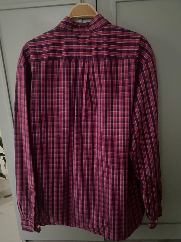 Tommy Hilfiger Bordo Ekoseli Uzun Kollu Erkek Gömlek - Görsel 2