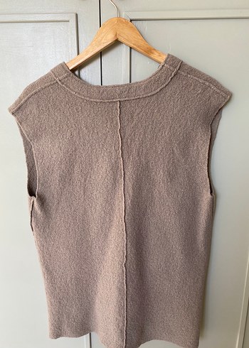 Zara V Yaka Kadın Yün Süveter - Görsel 4