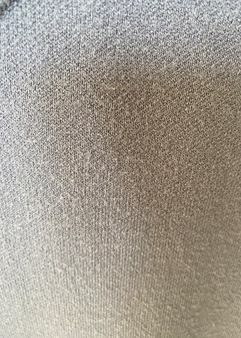 Gri Kadın Kolsuz Örgü Triko Süveter - Görsel 3