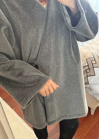 Gri Kışlık Kimono - Görsel 4