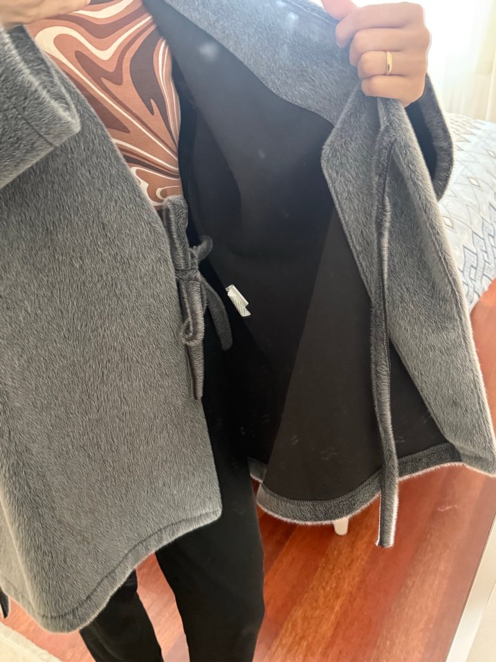 Gri Kışlık Kimono - Görsel 2