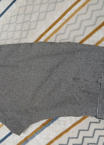 Gri Pilili Kadın Kumaş Pantolon - Görsel 5