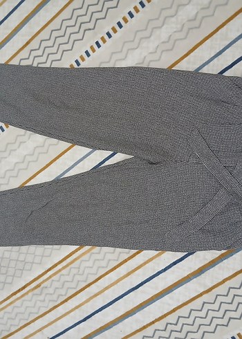 Gri Pilili Kadın Kumaş Pantolon - Görsel 2