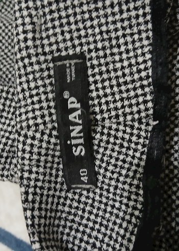 Gri Pilili Kadın Kumaş Pantolon - Görsel 7