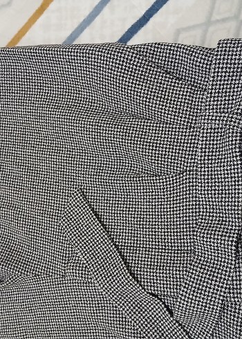 Gri Pilili Kadın Kumaş Pantolon - Görsel 4