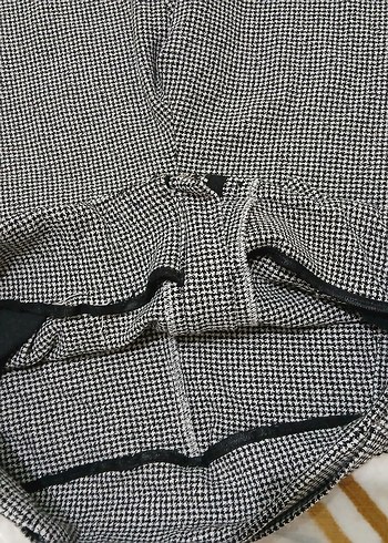 Gri Pilili Kadın Kumaş Pantolon - Görsel 6