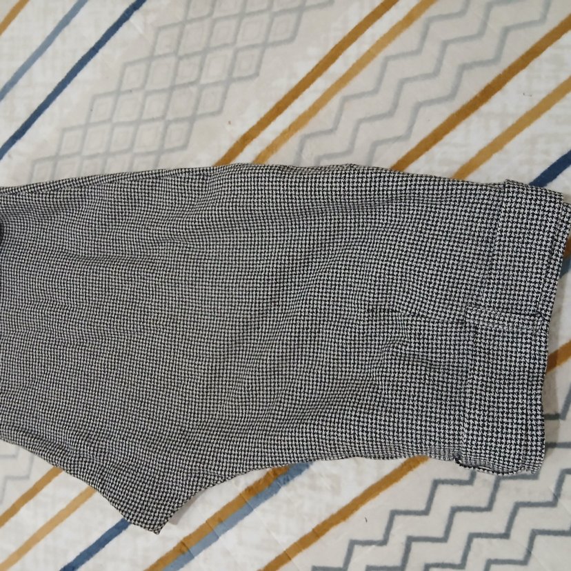 Gri Pilili Kadın Kumaş Pantolon - Görsel 5