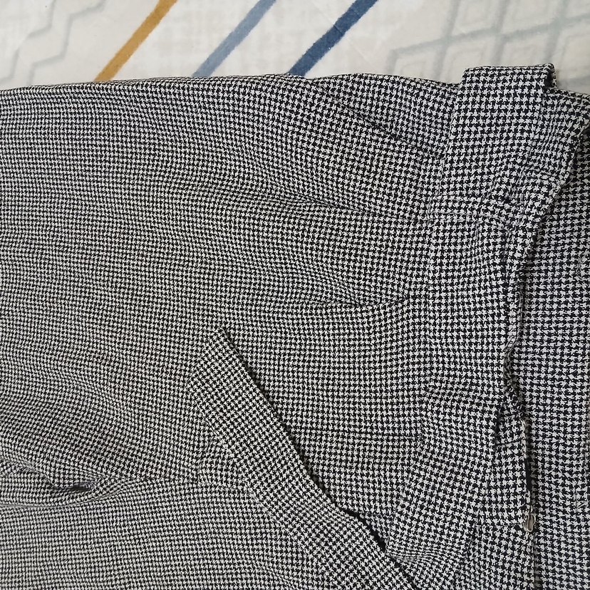 Gri Pilili Kadın Kumaş Pantolon - Görsel 4