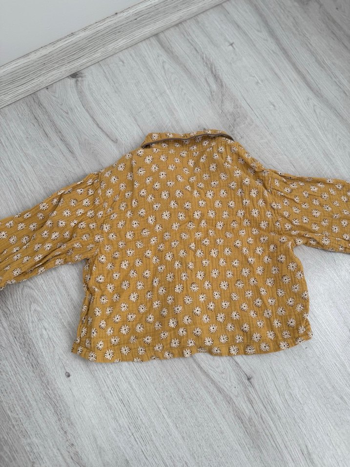 Sarı Nakışlı Bohem Kız gömlek zara - Görsel 5