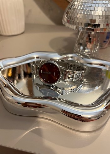 Swatch Bordo Kadranli Sik Metal Saat