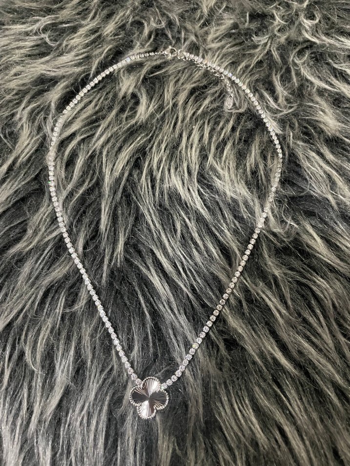 Van Cleef model zirkon taşlı kolye - Görsel 2