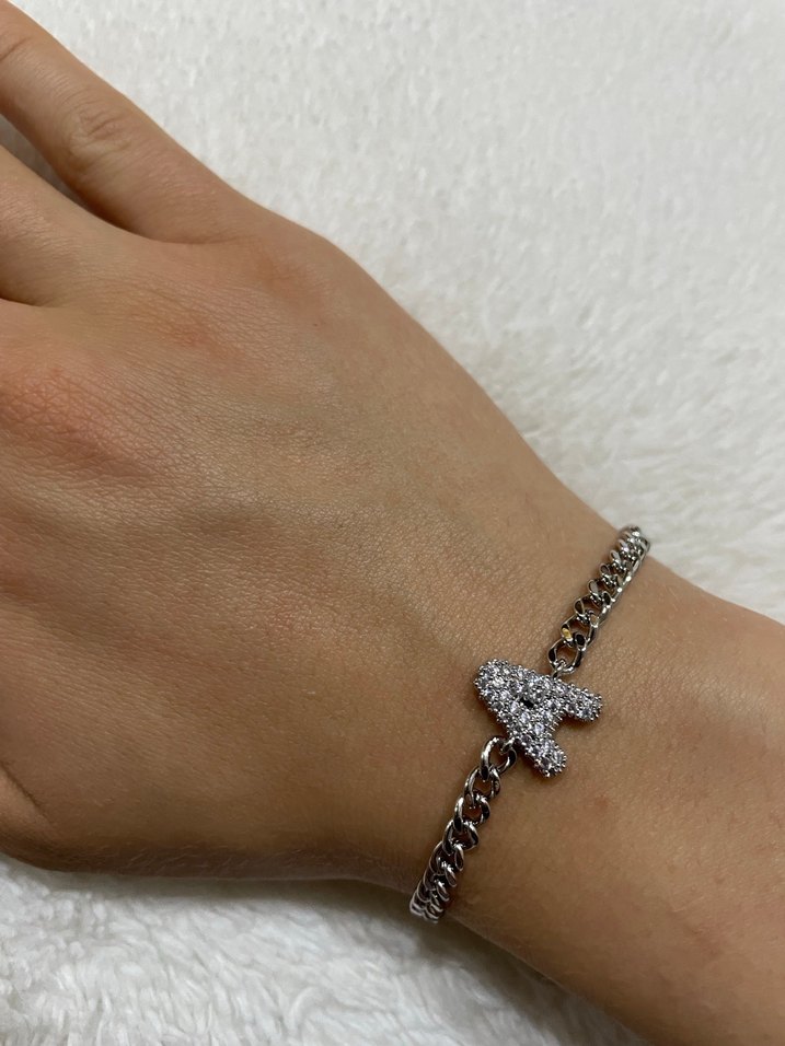 A harfi zincir detaylı bileklik - Görsel 2