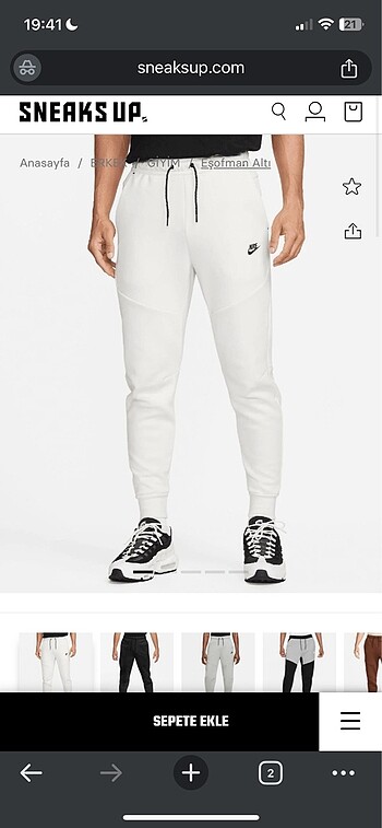 s Beden beyaz Renk Tech fleece alt