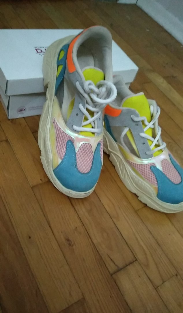 Bağcıklı Renkli Kadın Spor Ayakkabı. No: 40 - Görsel 2