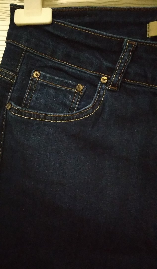 Lacivert Kadın Denim Jean 33 BEDEN - Görsel 4