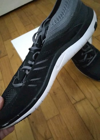 NIKE 40 No  Siyah Gri, Bağcıklı, Tekstil Spor Ayakkabı - Görsel 3