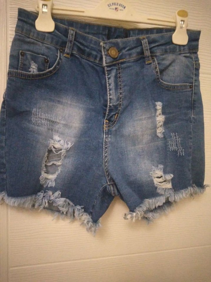 Mini Jean Şort 30 beden - Görsel 2