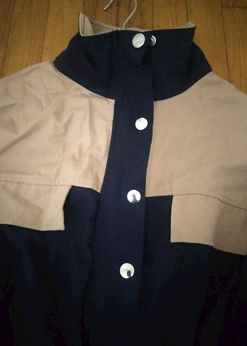 Uzun Kollu, Metal Düğmeli, Cepli Kadın Kumaş Tulum - Görsel 5