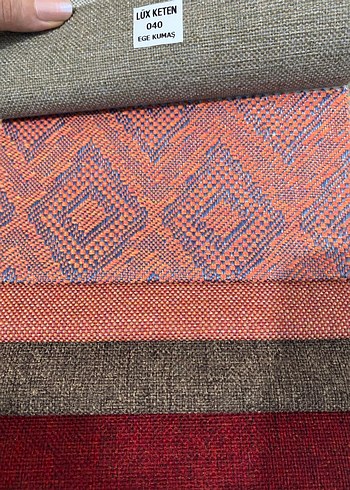 Bohem Çok Renkli kırlent Kumaşları - Görsel 5