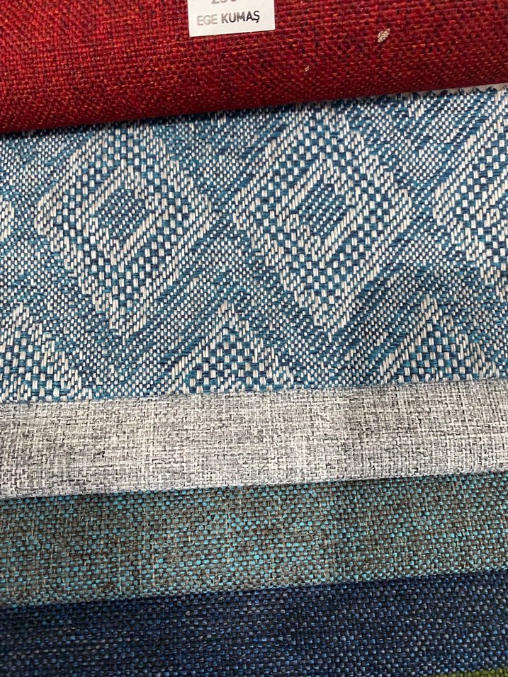 Bohem Çok Renkli kırlent Kumaşları - Görsel 4