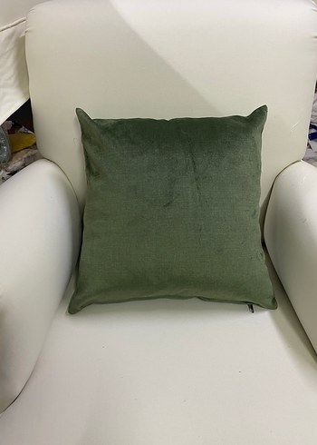 Çağdaş Tarzda Haki Renk Düz Minder - Görsel 2