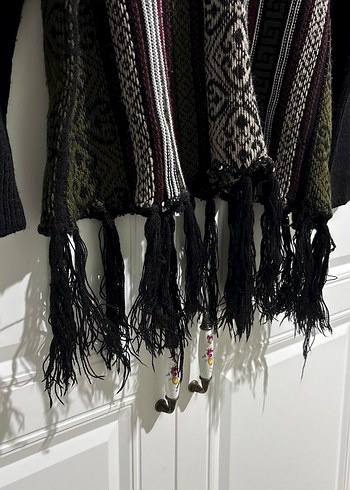 Bohem Desenli Örme Kadın Kazak - Görsel 3