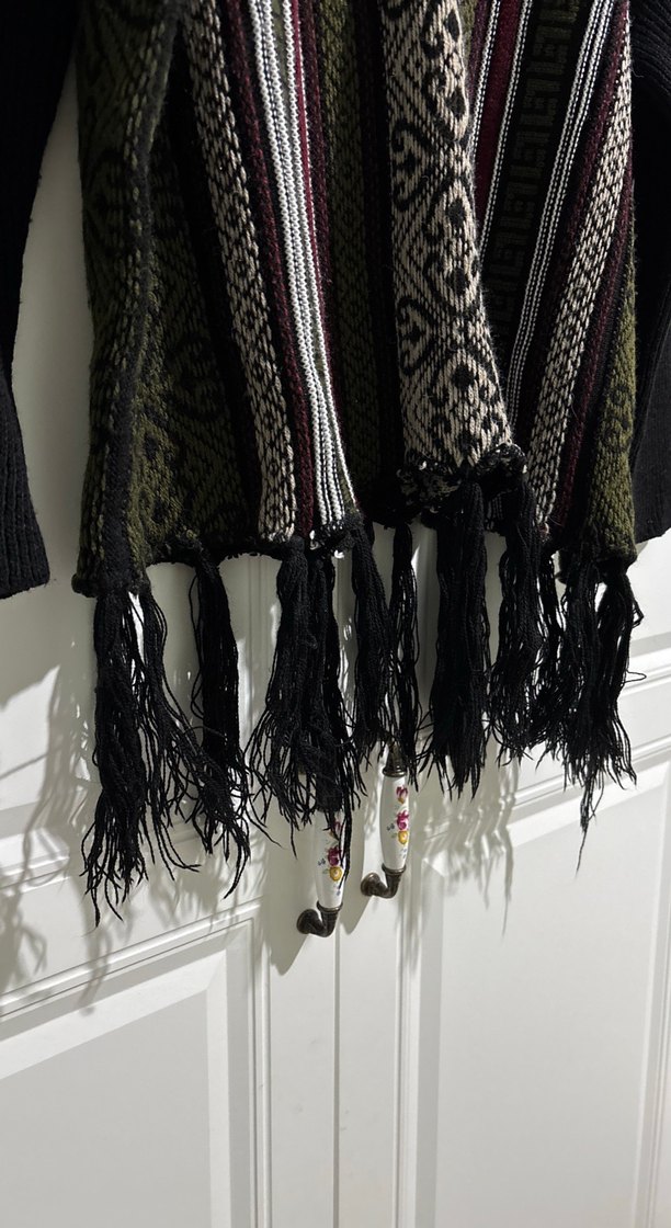 Bohem Desenli Örme Kadın Kazak - Görsel 3