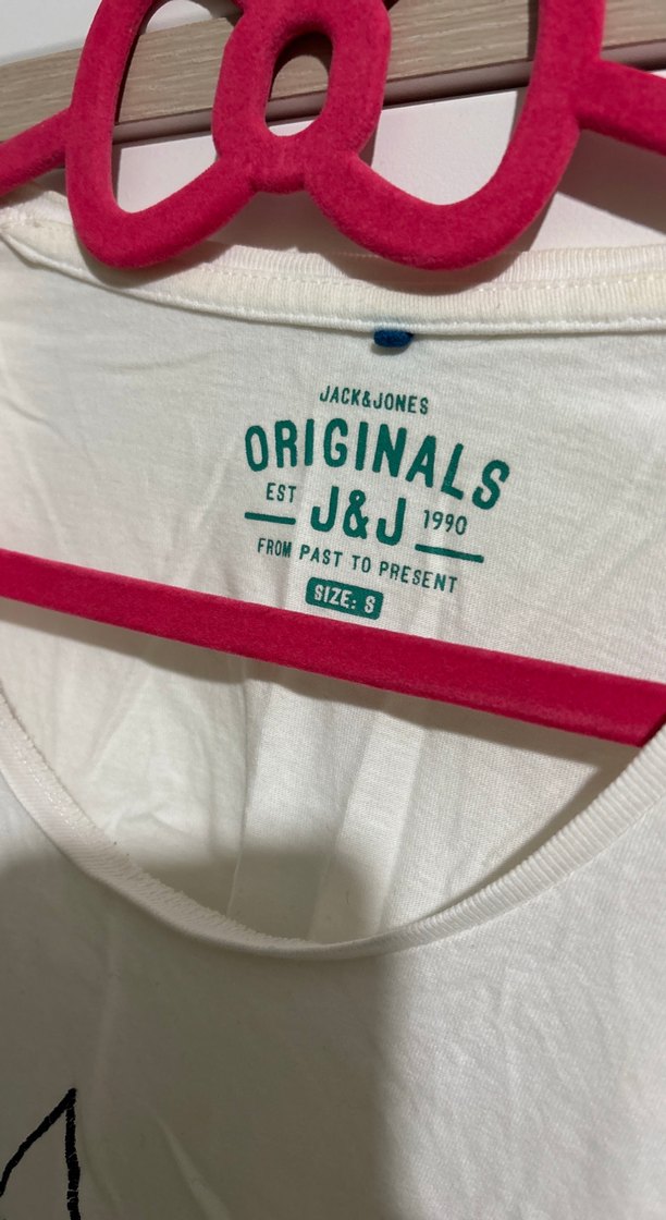 Jack & jones Beyaz Baskılı Kısa Kollu unisex Tişört - Görsel 4