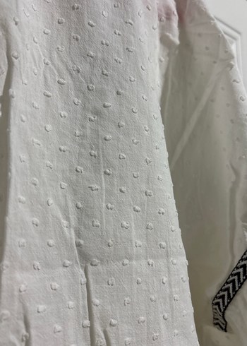 Nakışlı V Yaka Bohem Kadın Bluz - Görsel 5