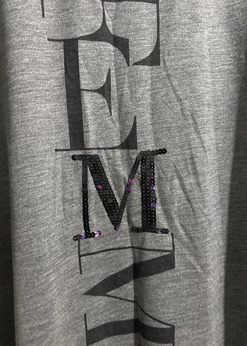 Gri Baskılı Salaş bluz - Görsel 3