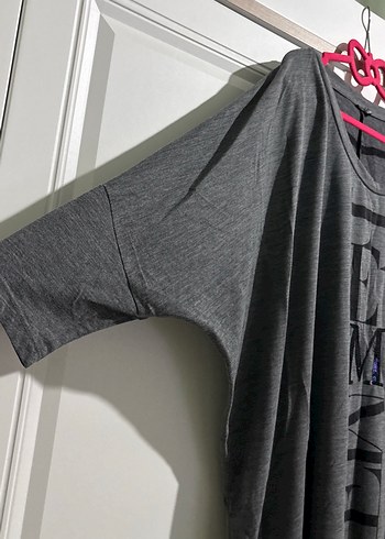 Gri Baskılı Salaş bluz - Görsel 2