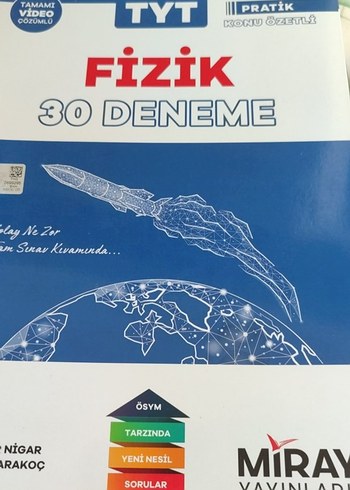MİRAY Fizik 30 Deneme Kitabı