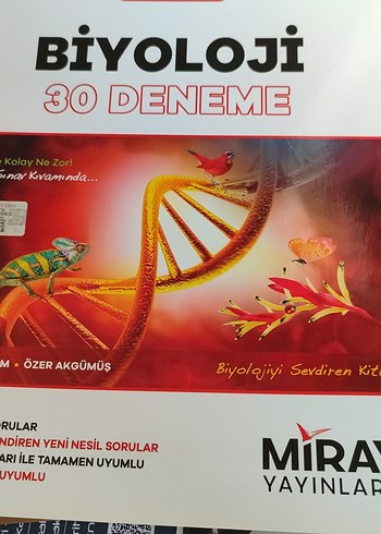 Biyoloji 30 Deneme Kitabı MİRAY